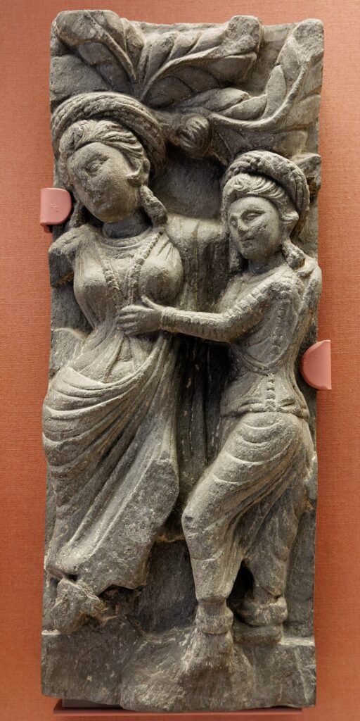 Historic artistic depiction connected with the Buddha’s birth