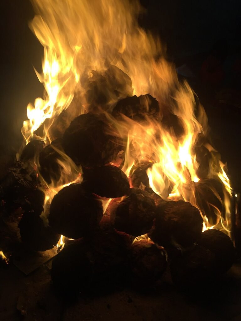 Lohri bonfire in India