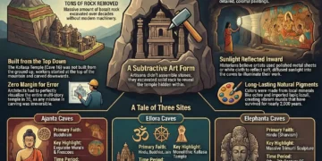 Indian rock-cut architecture Infographics