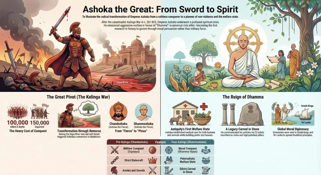 Ashoka the Great: The Emperor Who Conquered Through Compassion