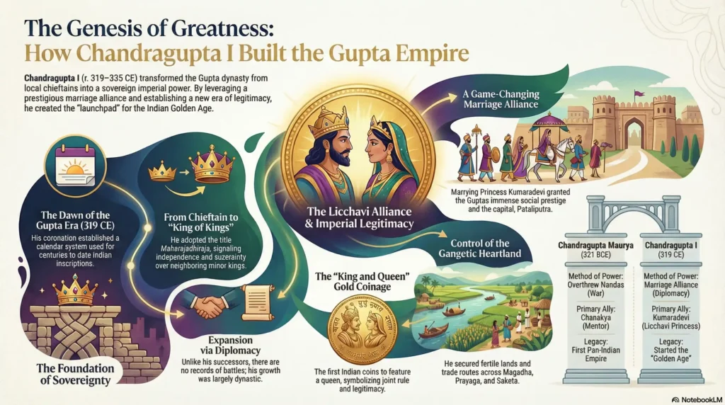 Reign of Chandragupta I: The Founder of the Gupta Golden Age