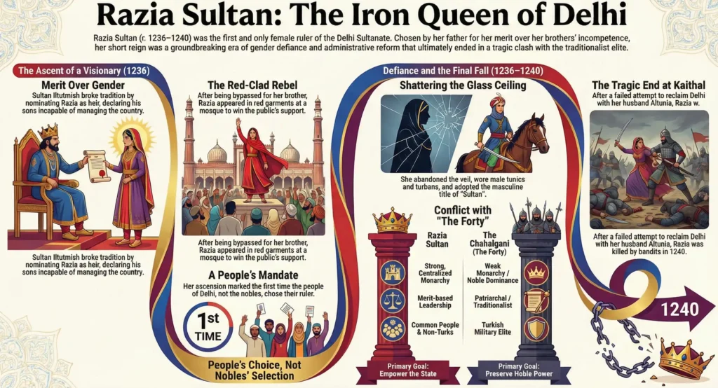 Razia Sultan: The Woman Who Ruled Delhi as a "Sultan"