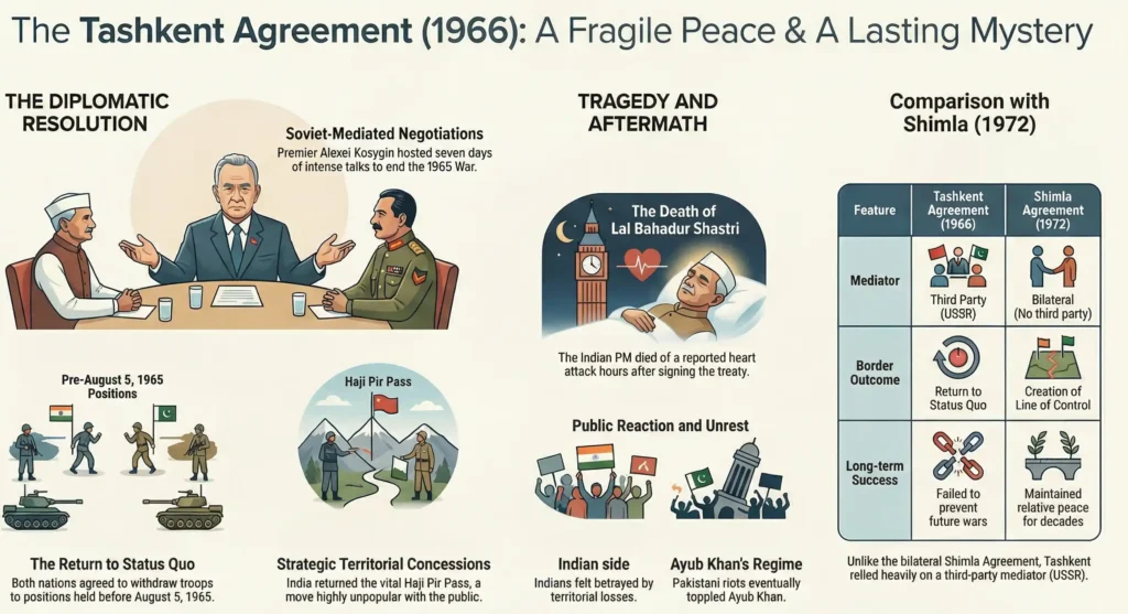 The Tashkent Agreement 1966: Peace Treaty or Political Betrayal?