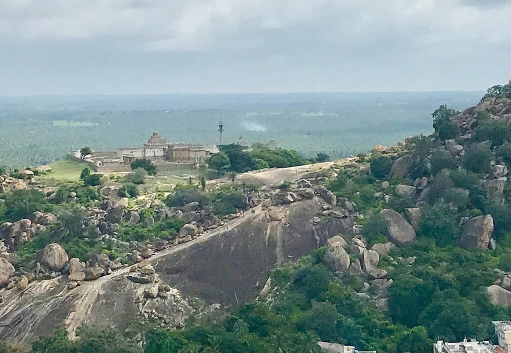 Chandragiri at Shravanabelagola, linked by later Jain tradition with Chandragupta Maurya’s final years.