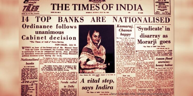 Nationalization of Banks (1969)