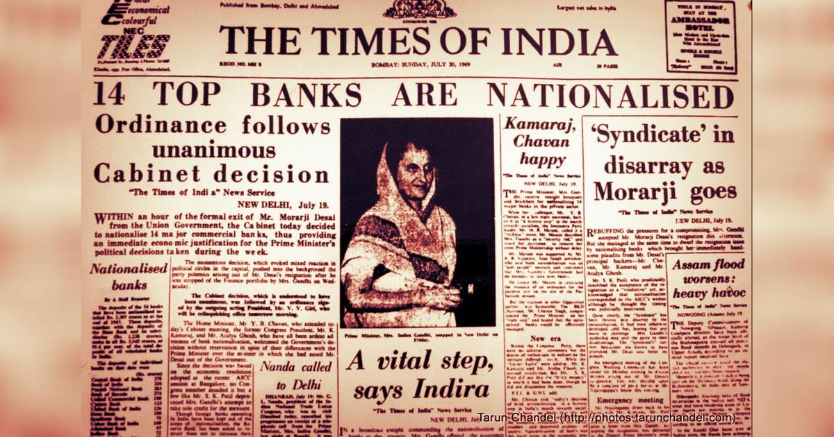 Nationalization of Banks (1969)