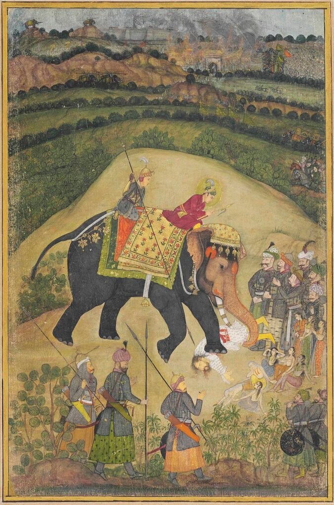 Second Battle of Panipat 1556: How Hemu Came Within an Arrow of Victory A historical or traditional representation connected with Hemu Vikramaditya.