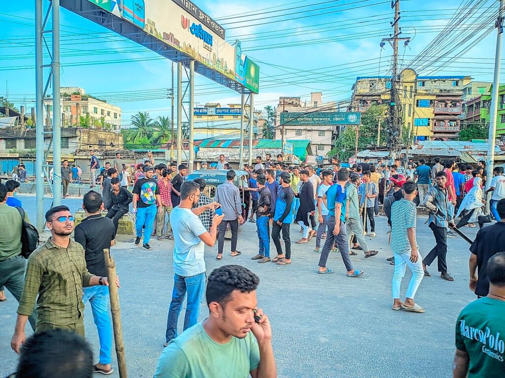 Day One of the Non-Cooperation Movement 2024 in Bahaddarhat, Chittagong 01.jpg — related to The Man Who Stopped a Winning Fight