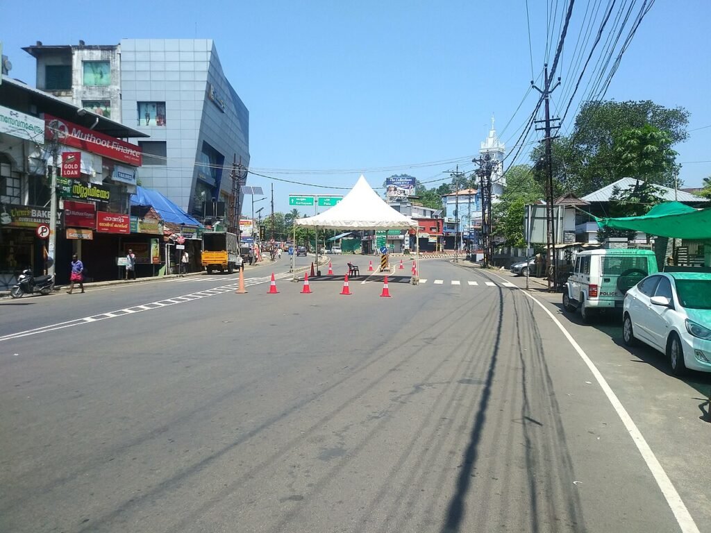 Empty street during COVID-19 pandemic lockdown in India @ Ponkunnam.jpg — related to The Long Walk Home