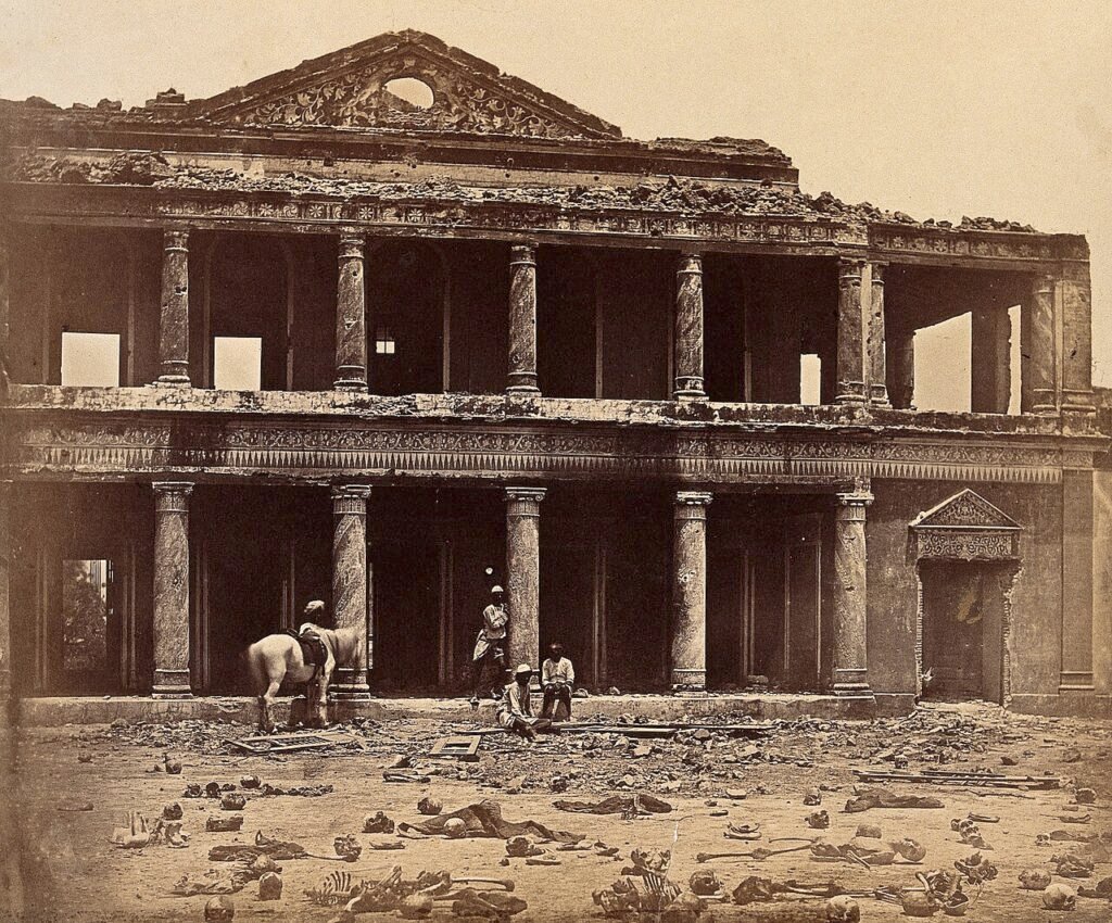 The Lucknow Residency, one of the best-known surviving sites associated with the 1857 uprising.