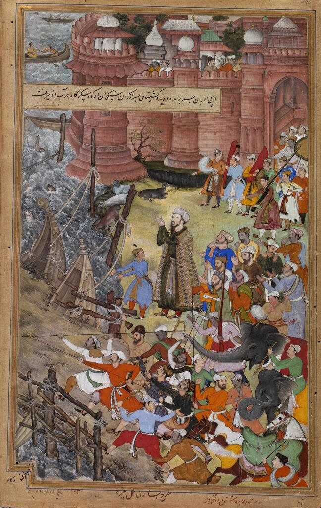Second Battle of Panipat 1556: How Hemu Came Within an Arrow of Victory A Mughal miniature showing war elephants, a decisive presence in the armies of the period.