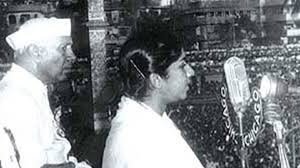 Lata ji sang the song 'aye mere watan ke logo' in the presence of Jwaharlal Nehru