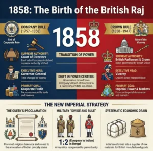 Establishment of the British Raj 1858