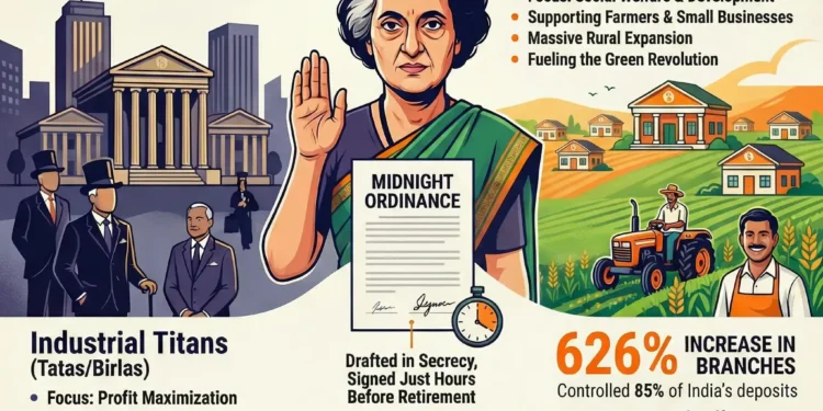 The 1969 Bank Nationalization: How Indira Gandhi Seized the Vaults nationalization of banks 1969