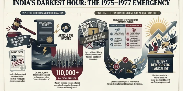 The Emergency (1975–1977): When India's Democracy Was Put in Chains The Emergency