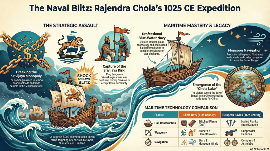 The Chola Naval Expedition: Rajendra Chola's Strike on Srivijaya Chola Naval Expedition