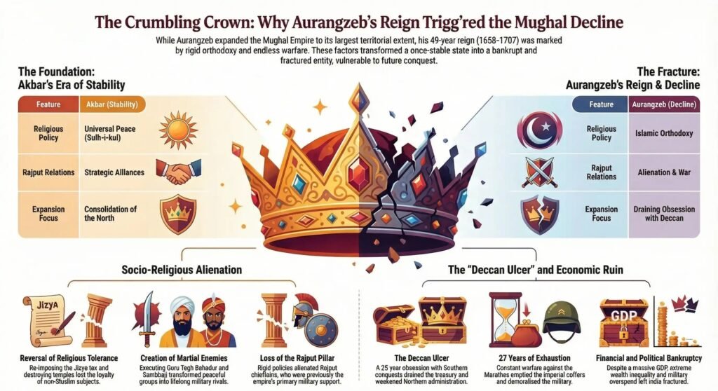 Reign of Aurangzeb: Emperor Who Conquered India but Lost the Empire Reign of Aurangzeb