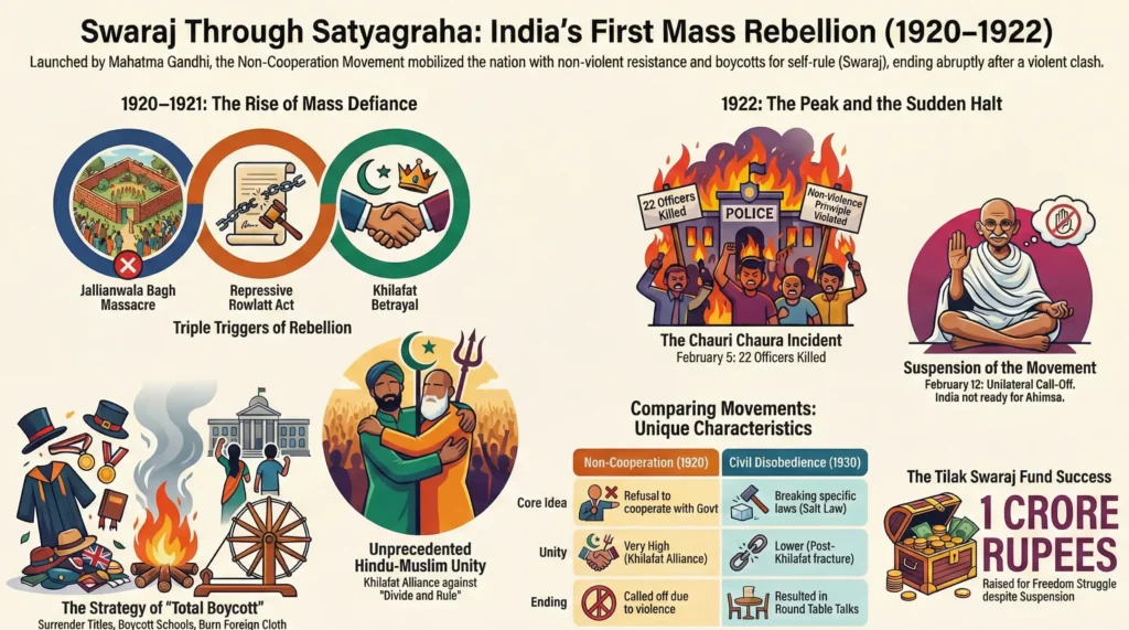 Non-Cooperation Movement 1920-1922: The Day India Said "No" to the British