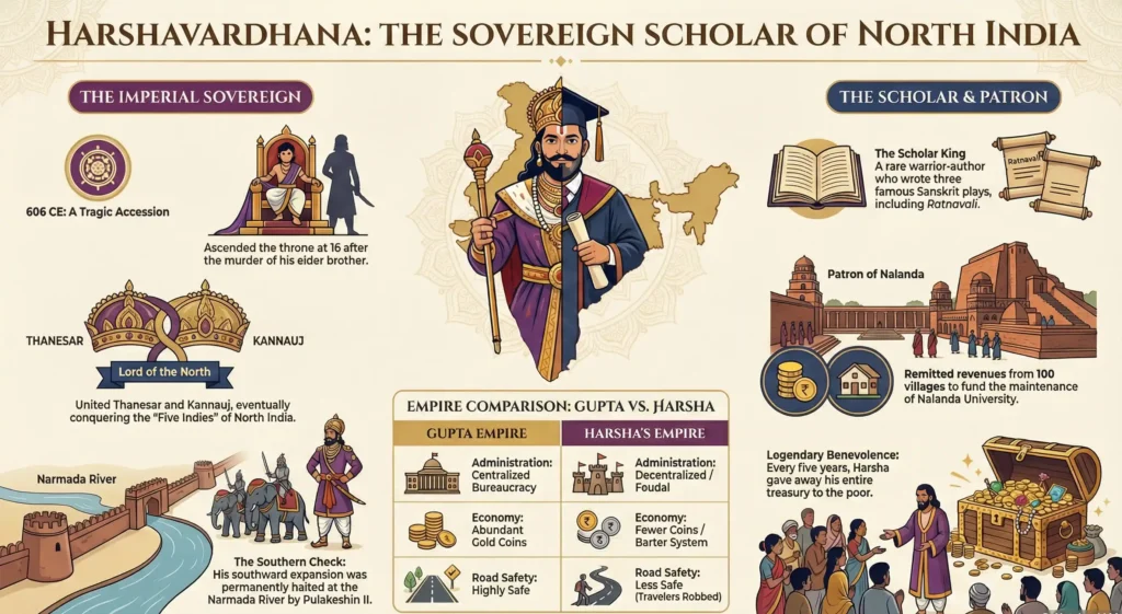 Reign of Harshavardhana: The King Who Gave Away Everything