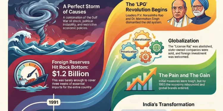 1991 Economic Reforms: How India Pledged Gold to Buy a Future Economic Liberalization 1991