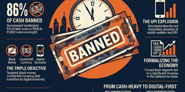 Demonetization in India (2016): The Night That Changed the Economy