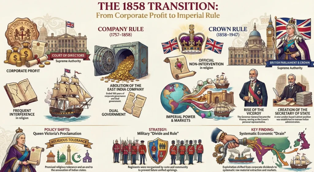 Establishment of the British Raj 1858: The Dawn of Imperial India