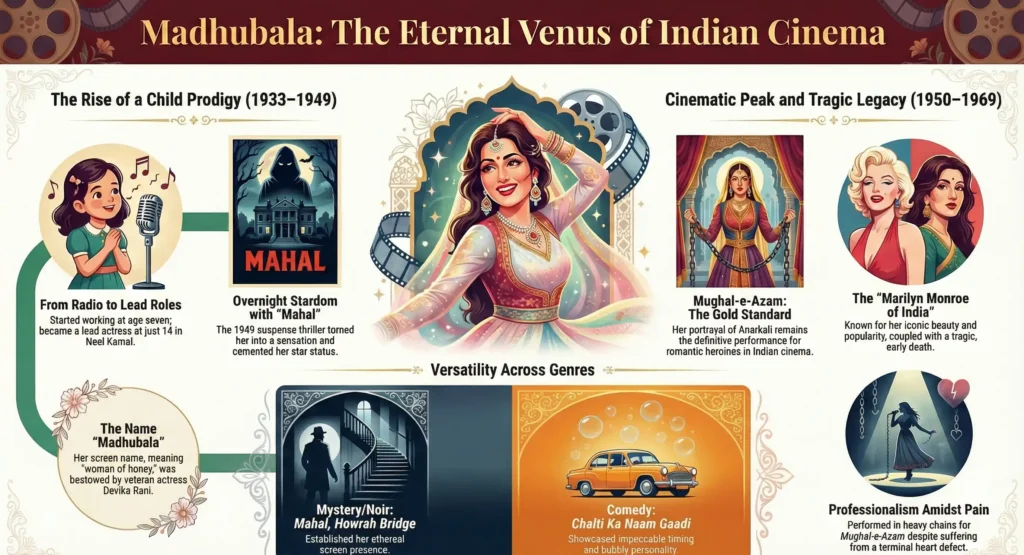 The Life and Legacy of Madhubala: The Venus of Indian Cinema