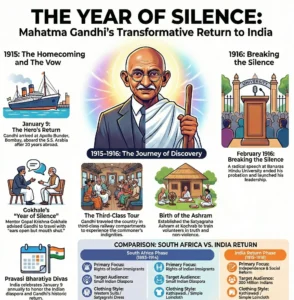 Mahatma Gandhi Return to India: 1915 and the Year of Silence