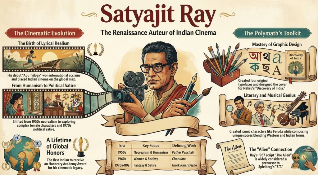 Satyajit Ray (1921–1992): The Auteur Who Redefined Indian Cinema