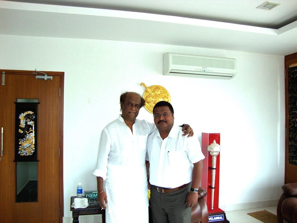 Suresh Parthasarathy wiith Rajinikanth sir.JPG — related to He Takes the Wig Off