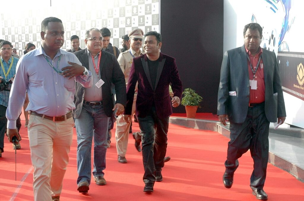 The Music Maestro, Shri A.R. Rahman on Red Carpet, at the closing ceremony of the 46th International Film Festival of India (IFFI-2015), in Panaji, Goa on November 30, 2015.jpg — related to The Instruments That Paid the Rent