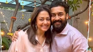 Jyothika with husband Surya