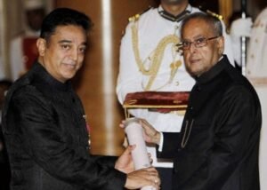 Kamal Haasan was honored with the Padma Bhushan award