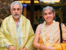 Naseeruddin Shah: (July 1950- Present) Naseeruddin Shah with 2nd wife Ratna Pathk