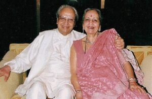 Pran with wife Shukla Sikand