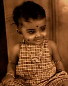 childhood image of Rekha