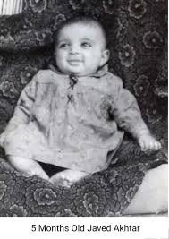 childhood picture of Javed Akhtar