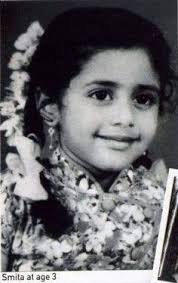 childhood picture of Smita Patil