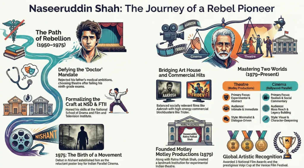 Naseeruddin Shah: 5 Decades of Mastery and The Man Behind the Legend