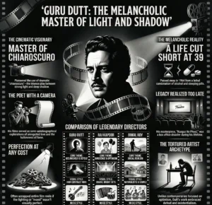 Guru Dutt Biography: A Life of Shadows, Silence, and Cinema