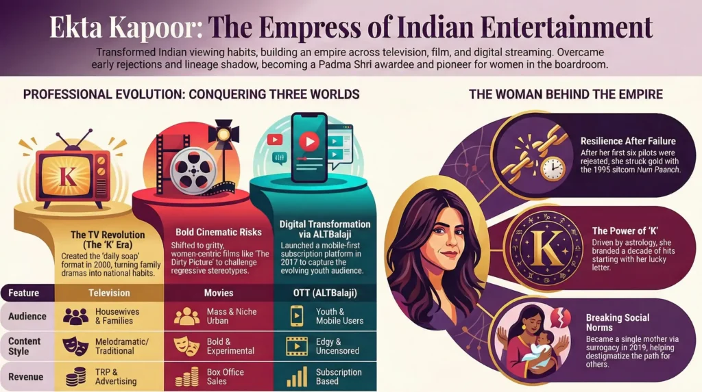 Ekta Kapoor : Breaking Norms and Building Empires