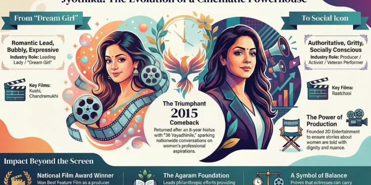 Evolution of Jyothika Saravanan as a Modern Cinematic Powerhouse