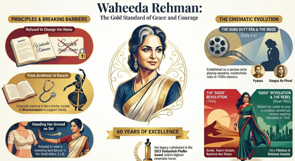 Waheeda Rehman : Elegance, Excellence, and Breaking Barriers