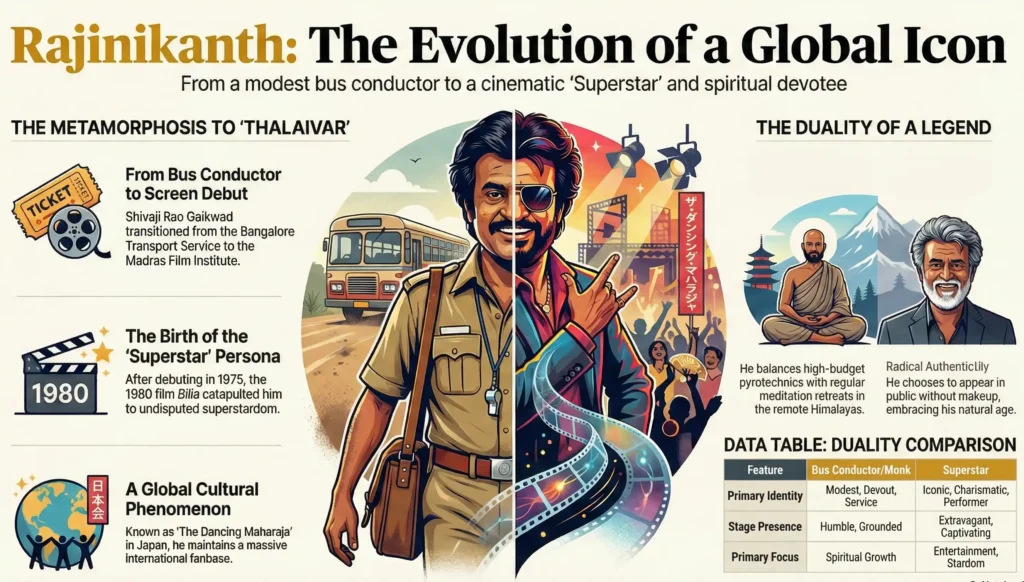 Rajinikanth Life Story From Bus Conductor to Icon