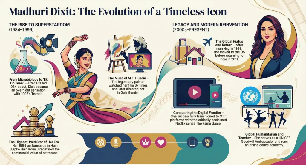 Madhuri Dixit : The Dancing Queen of Indian Cinema