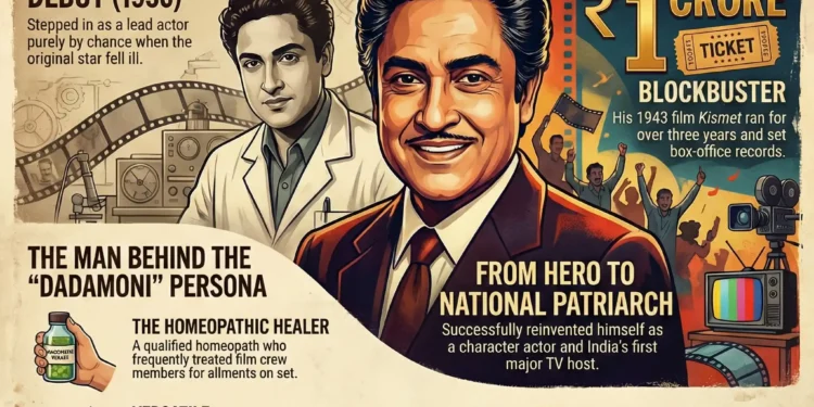 Ashok Kumar (1911–2001): The Accidental Star Who Defined Bollywood