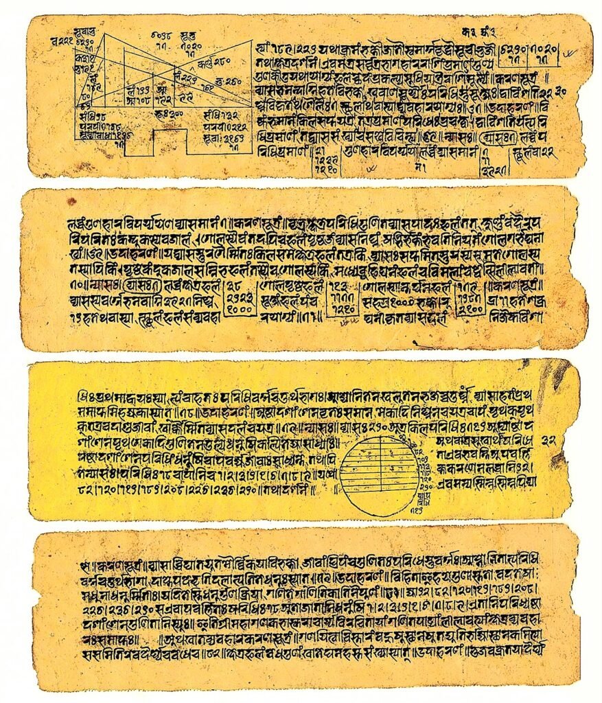 Lilavati of Bhaskaracharya II, Sanskrit language, Newar script.jpg — related to The Pearl in the Water Clock