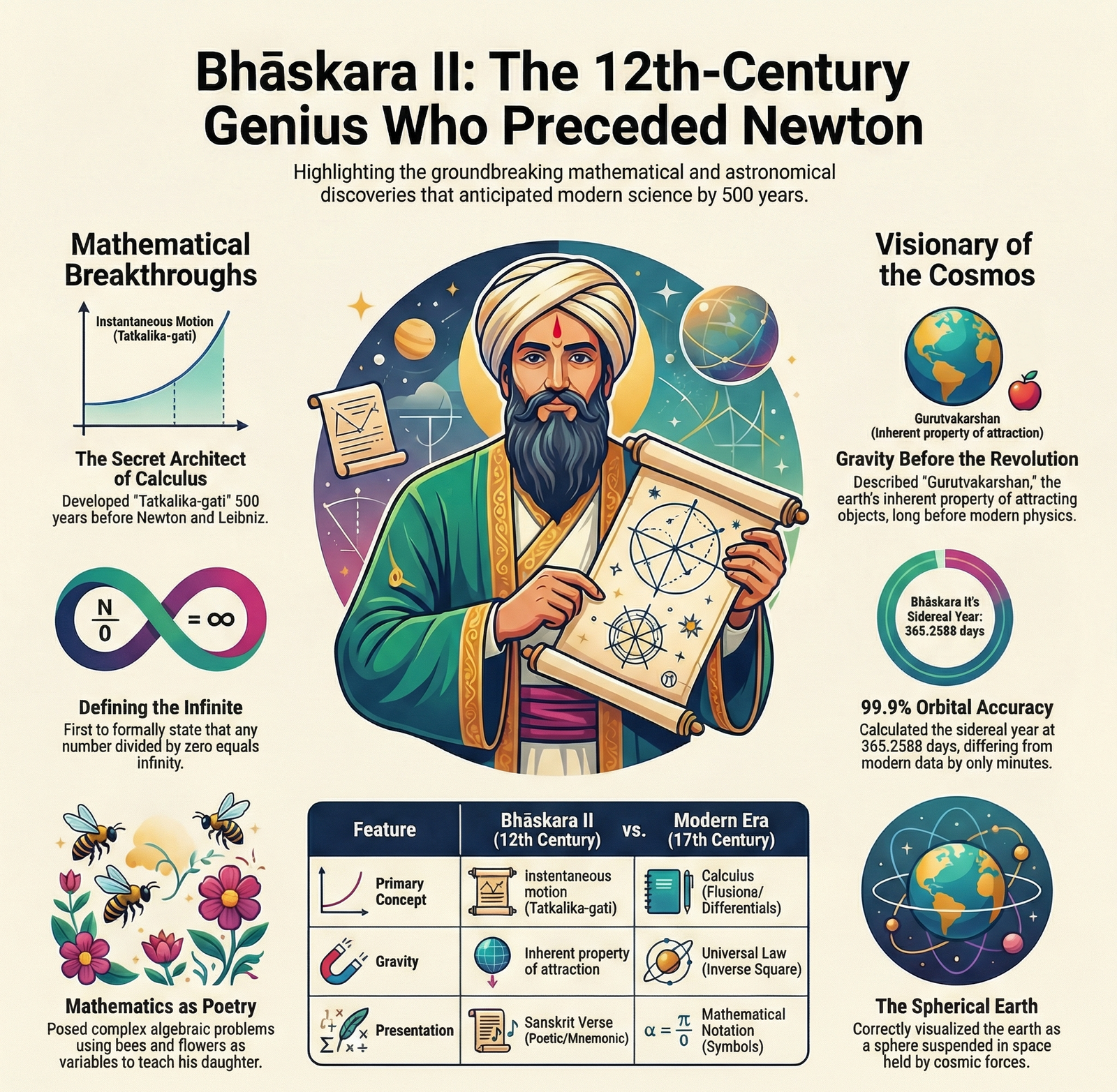 The Infinite Mind and Mathematical Poetry of Bhaskara II