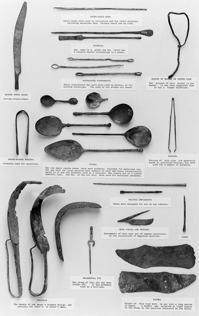Series of Graeco-Roman surgical and toilet instruments found Wellcome M0017572.jpg — related to Cowasjee’s Nose