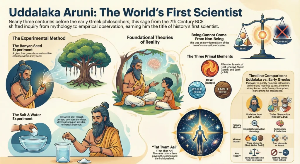 Uddalaka Aruni: The First Scientist in History